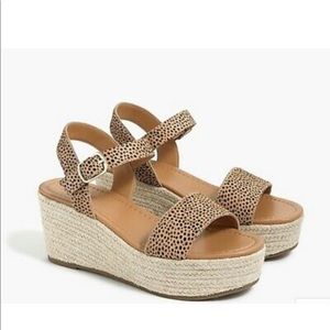 J Crew Platform Espadrilles Sandals